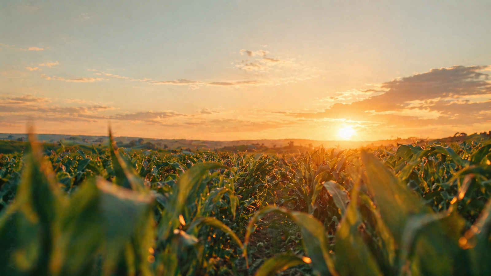 Vita Terra cornfield at sunset